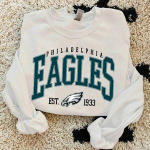 Philadelphia Eagles White Sweatshirt